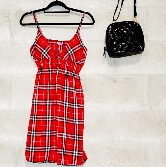 strapless open back dress 32IN RED OCTOPUS WITH PICTURE HT main image 1